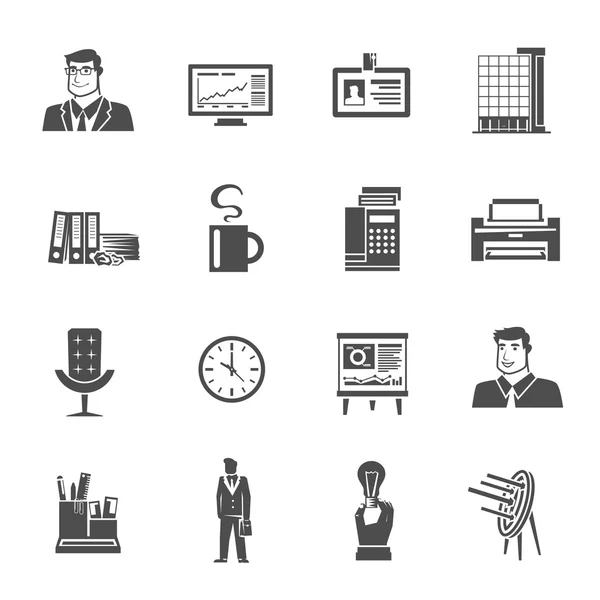 Office Icons Set — Stock Vector