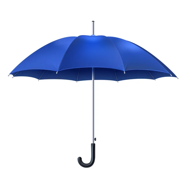 Paraguas azul realista — Vector de stock