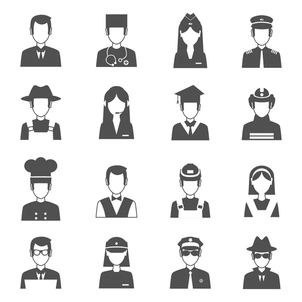 Profession avatar ensemble — Image vectorielle