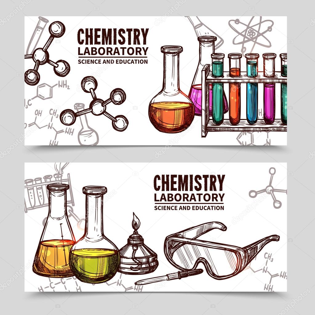 Science Chemistry Sketch Chalkboard Icons Set Vector Illustration 18758   Macrovector Free Vector