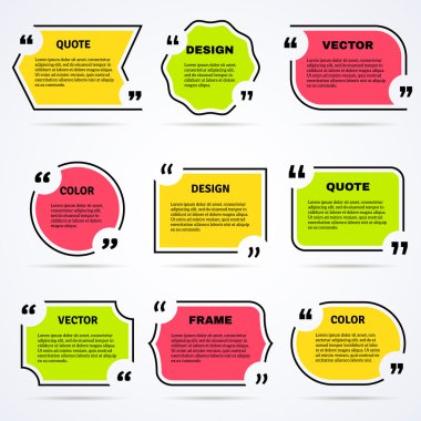 Seviyelendirilmiş Icons set renkli Inspirational quotes