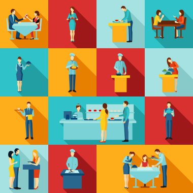 Kutsal kişilerin resmi servis personeli ile topluluk