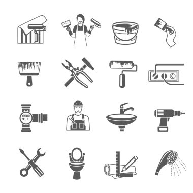 ev onarım Icons set