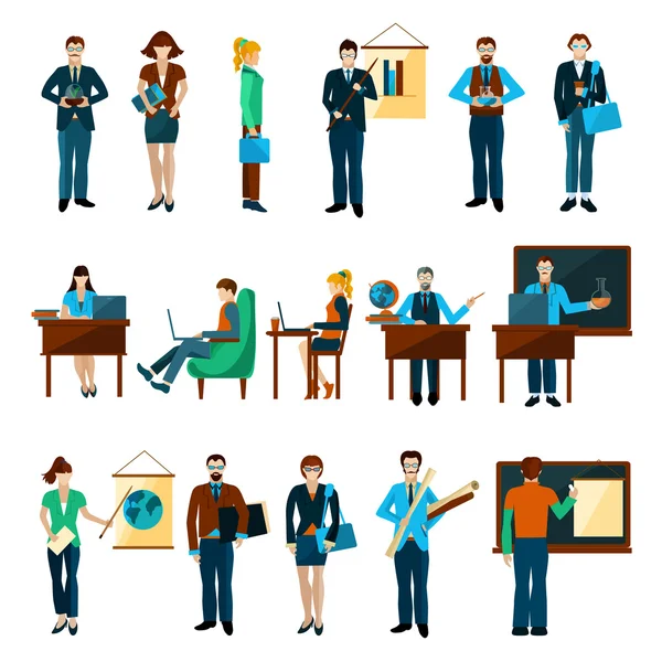 University People Set — Stock Vector