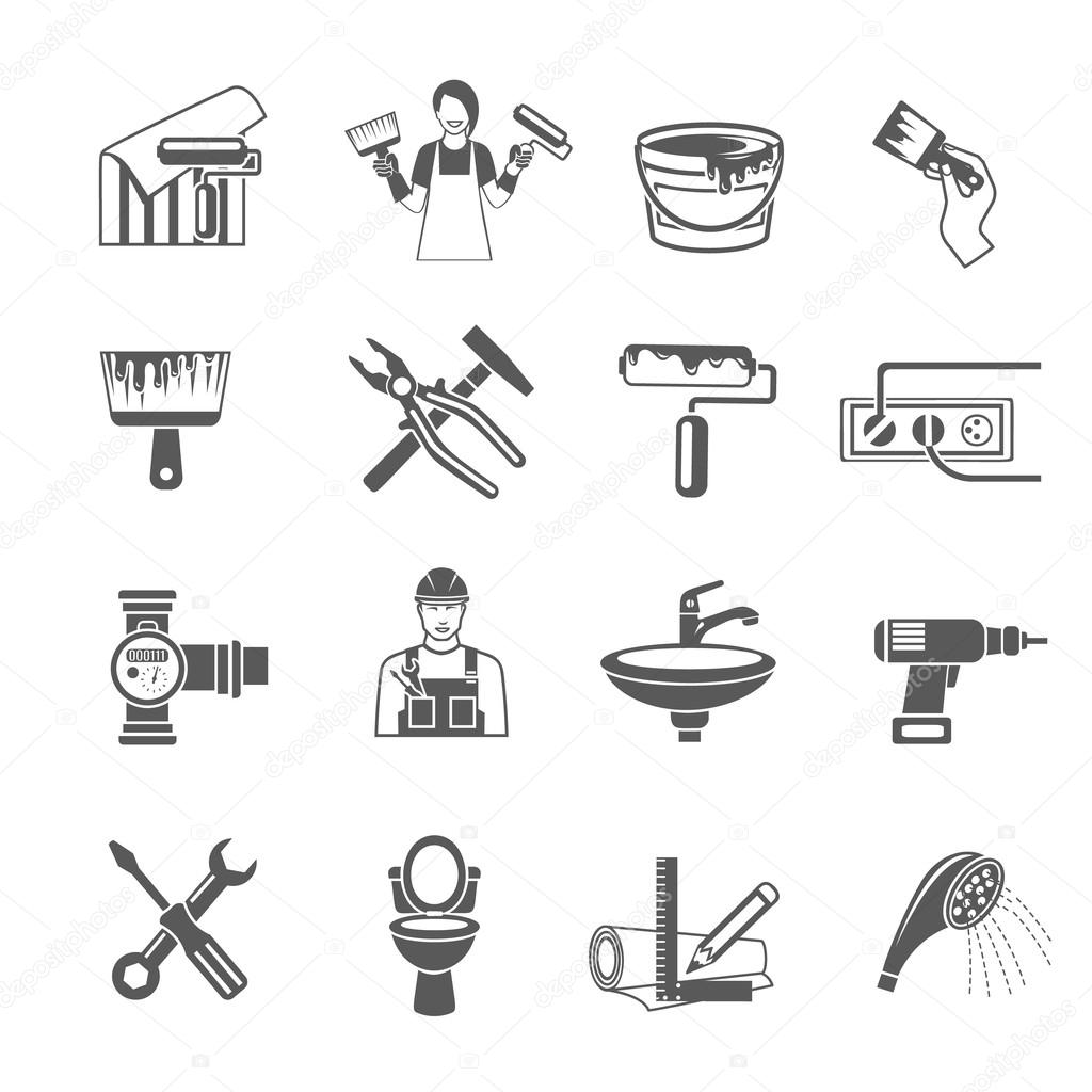 Home Repair Icons Set