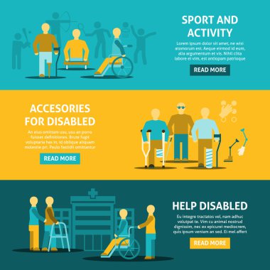 Düz renk devre dışı yatay Banner