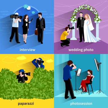 Fotoğrafçı Icons Set