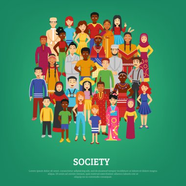 Society Concept Illustration clipart