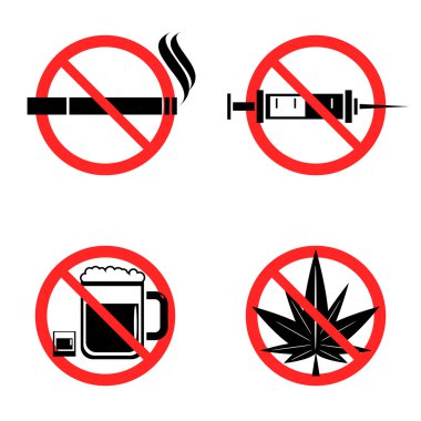 Hiçbir ilaç Icons Set
