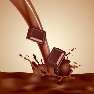 Choco süt illüstrasyon