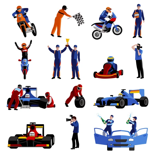 Race Icons Set — Stockvector