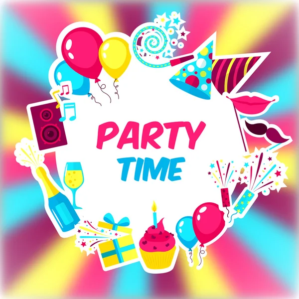 Party Time Background — Stock Vector