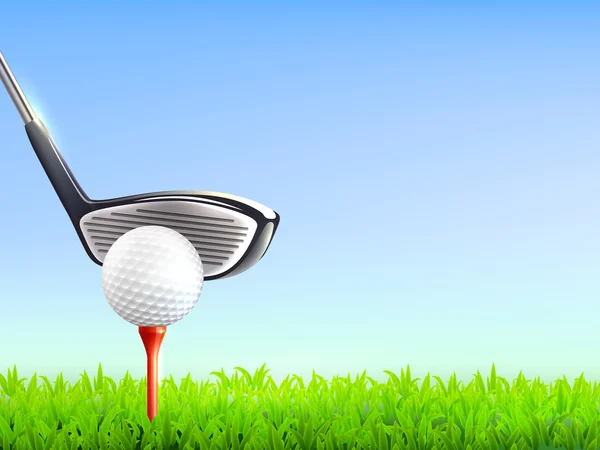 Golf fond réaliste — Image vectorielle