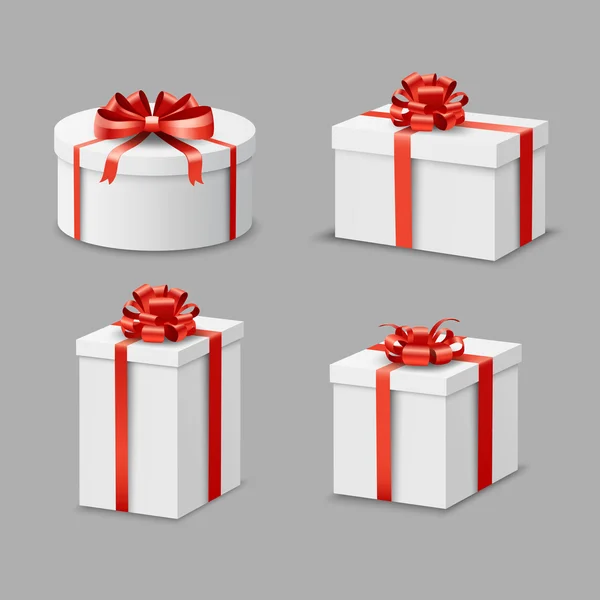 Geschenkbox Set — Stockvektor