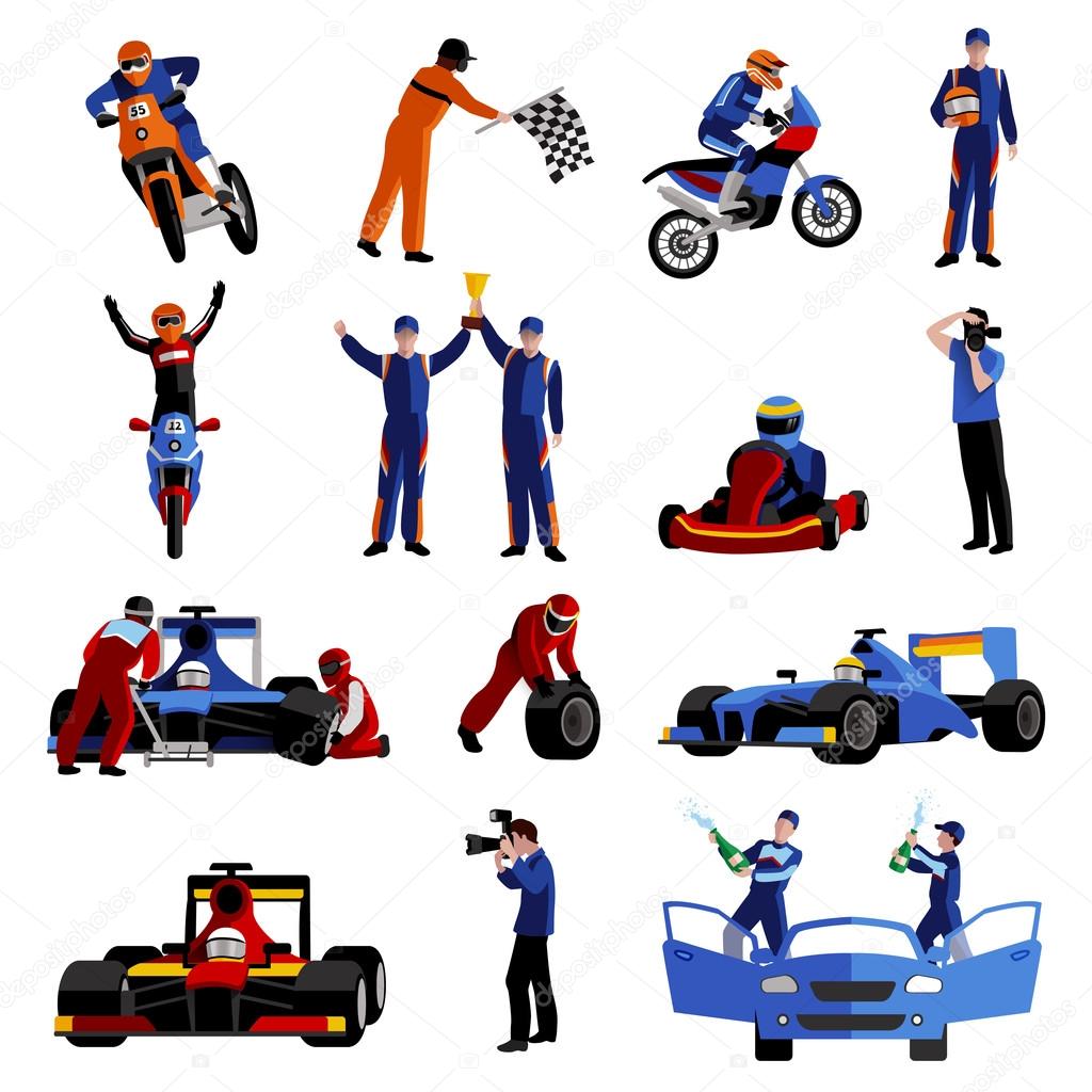 Race Icons Set