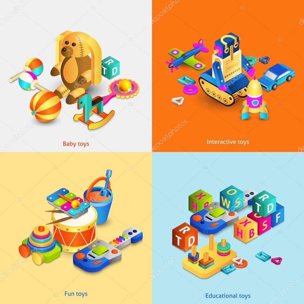 Toys Isometric Set