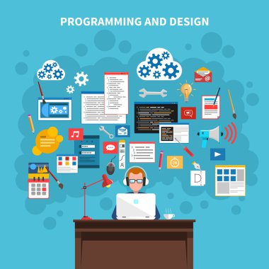 Programlama kavramı illüstrasyon