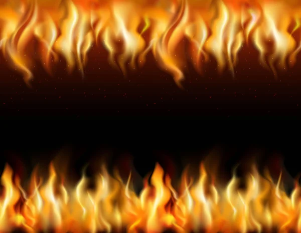 Eld beläggningsbar gränsar uppsättningen — Stock vektor