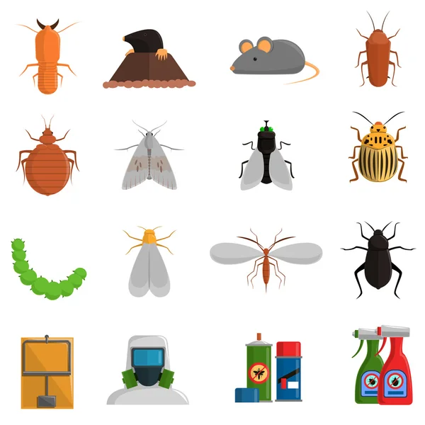 Set de icoane dăunătoare — Vector de stoc