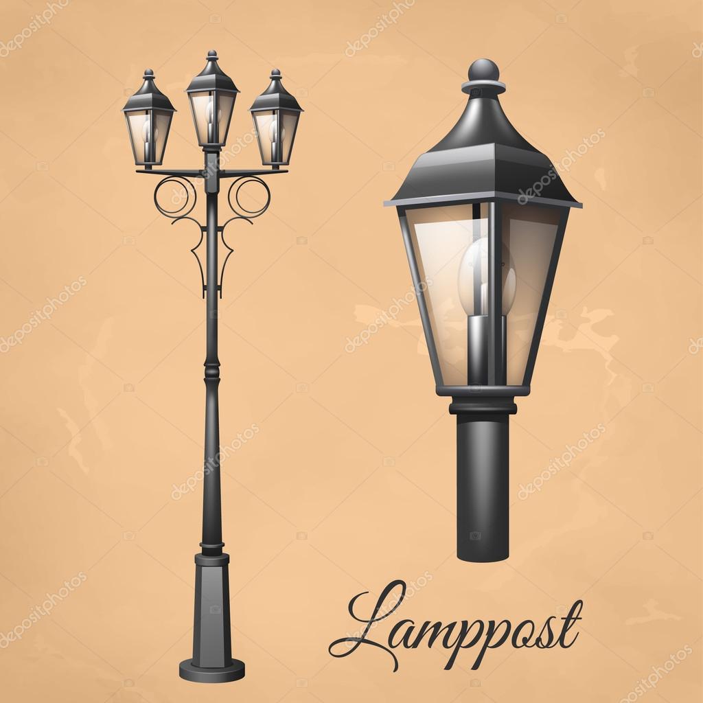 Lamp Post Set Stock Vector Image By Macrovector 93565956 Lamp Post Set Stock Vector Image By, Lamp Post Images