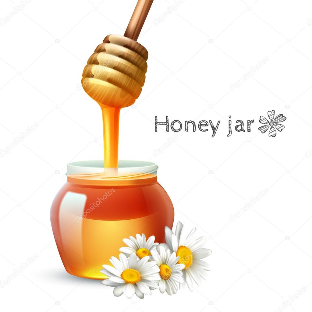 Honey Stick And Jar