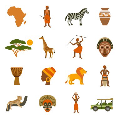 Afrika Icons set
