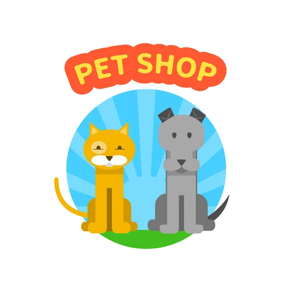 Logotipo da loja de animais — Vetor de Stock