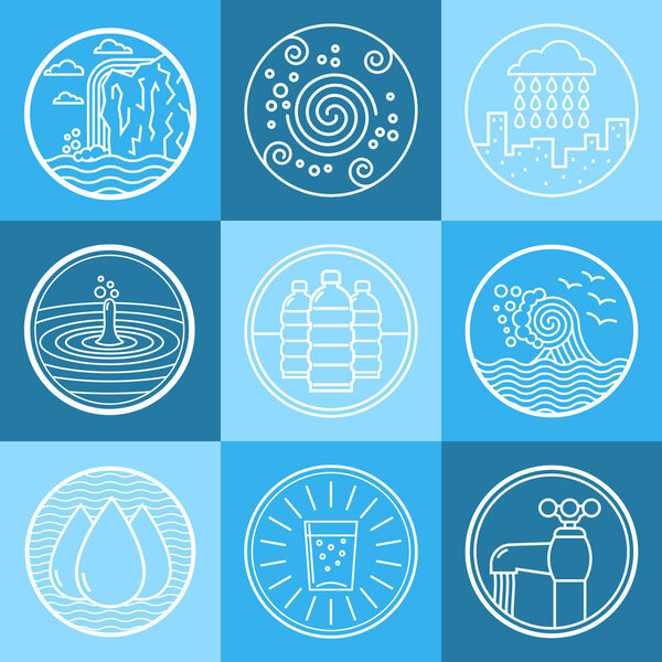 Water emblem set