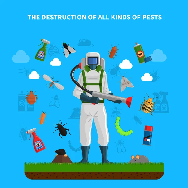 Pest Control Concept — Stockvector