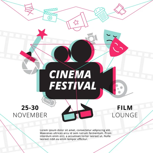 Cinema Festival Poster — Stockvector