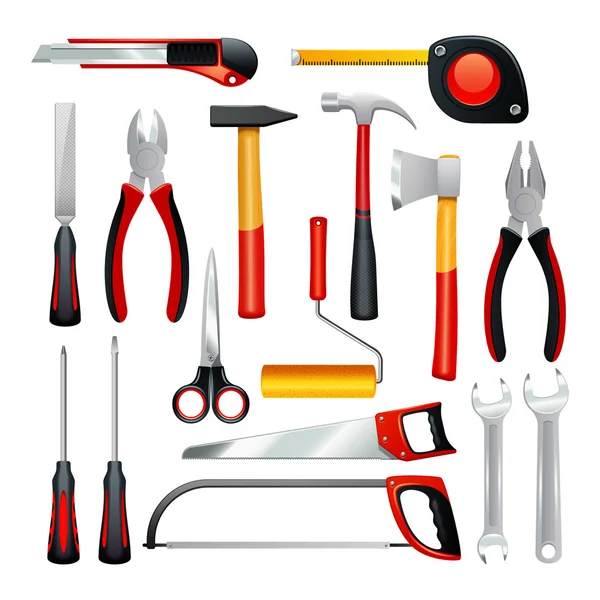 Tools Icons Set — Stock Vector