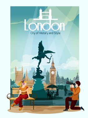 Londra Poster illüstrasyon