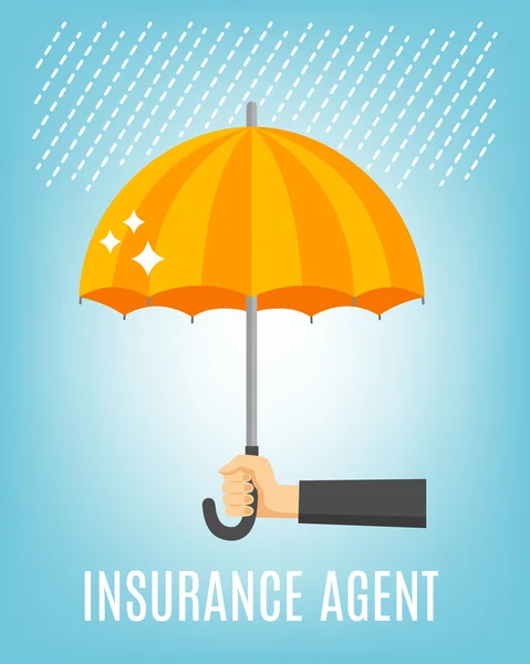 Insurance Agent Background — Stock Vector