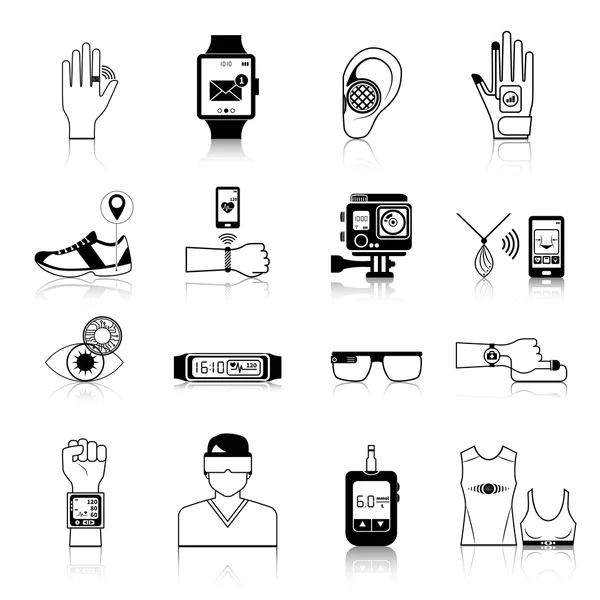 Gadgets e dispositivos conjunto de ícones — Vetor de Stock