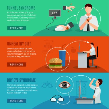 Office Syndrome Horizontal Banners