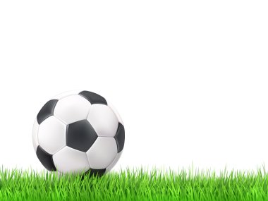 Futbol topu çim arka plan