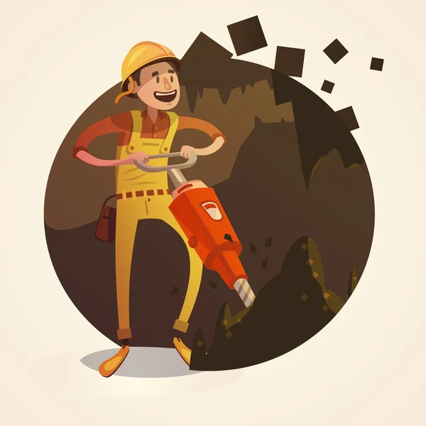 Mining concept illustration — Stock Vector