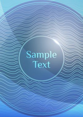 Mavi dalga arka plan metin için yer ile