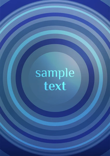 Blue wave background with space for text — Stock Vector