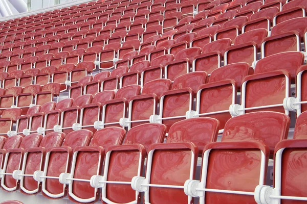 Hodně Stadionu Benchs Pohled — Stock fotografie