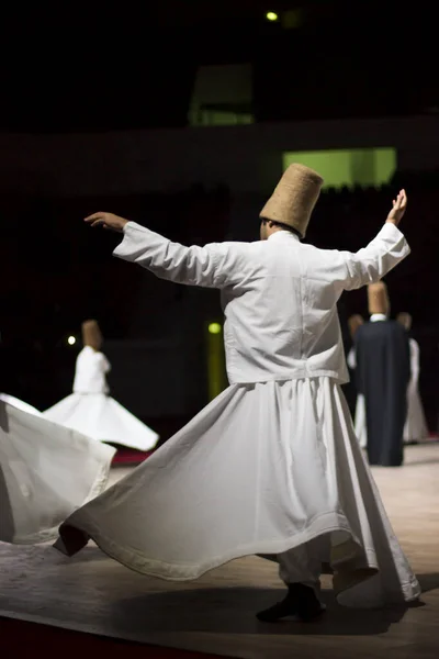 Dervishes Perform Stage Mevlana — Stock Photo, Image
