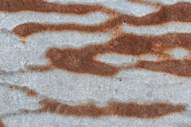  Paslı metal dokusu, pas ve oksitlenmiş metal zemin. Eski metal panel. 