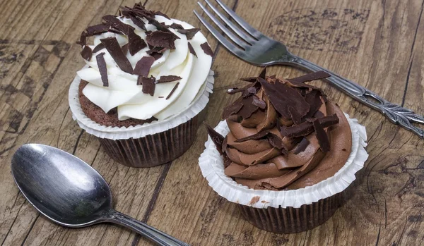 Muffin, désert, cupcake. Bonbons Photos De Stock Libres De Droits
