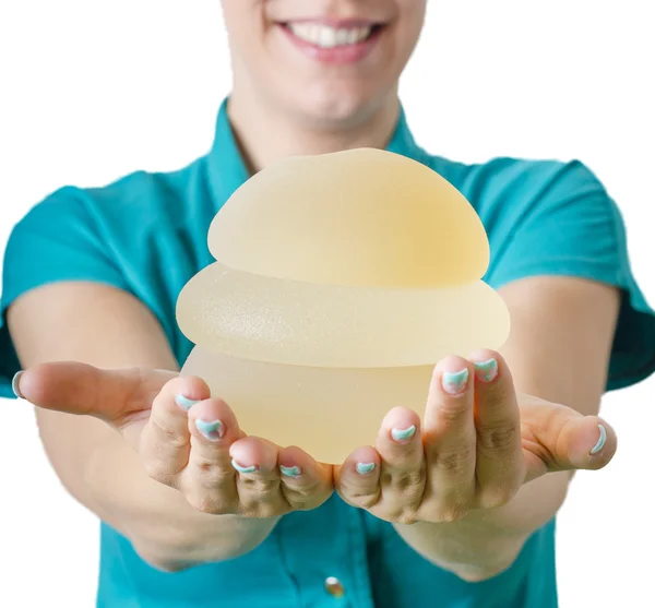 Silicone borstimplantaat — Stockfoto