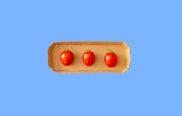 Cherry Tomato Isolerad Background Som Begreppet Healty Liv — Stockfoto