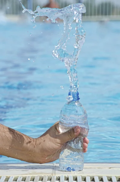 Water bottle splash