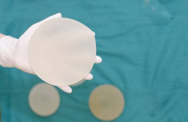 Silicone breast implants clipart