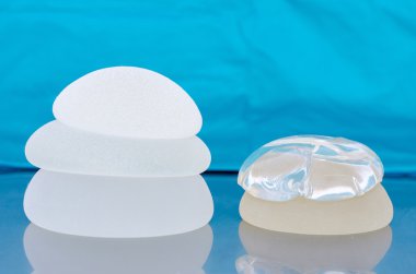 Silicone breast implants clipart