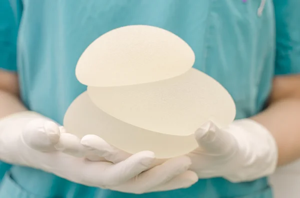 Implants mammaires en silicone Images De Stock Libres De Droits