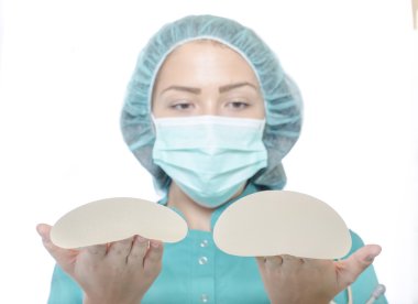 Silicone breast implant clipart